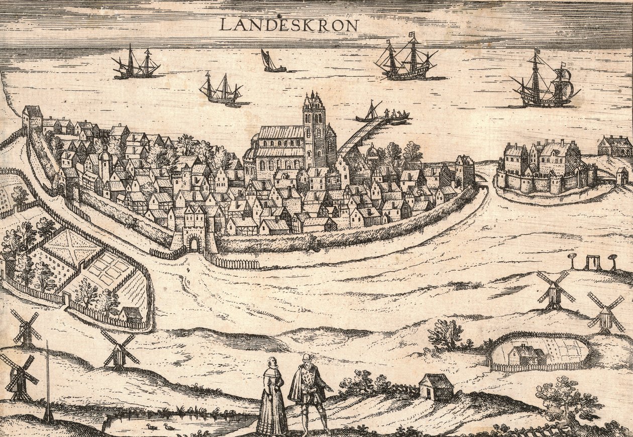 Town of Landskrona, Sweden by Unbekannt