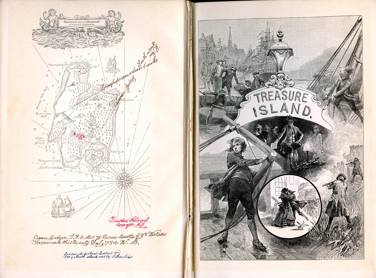 Treasure Island, by Robert Louis Stevenson, 1886 by Unbekannt