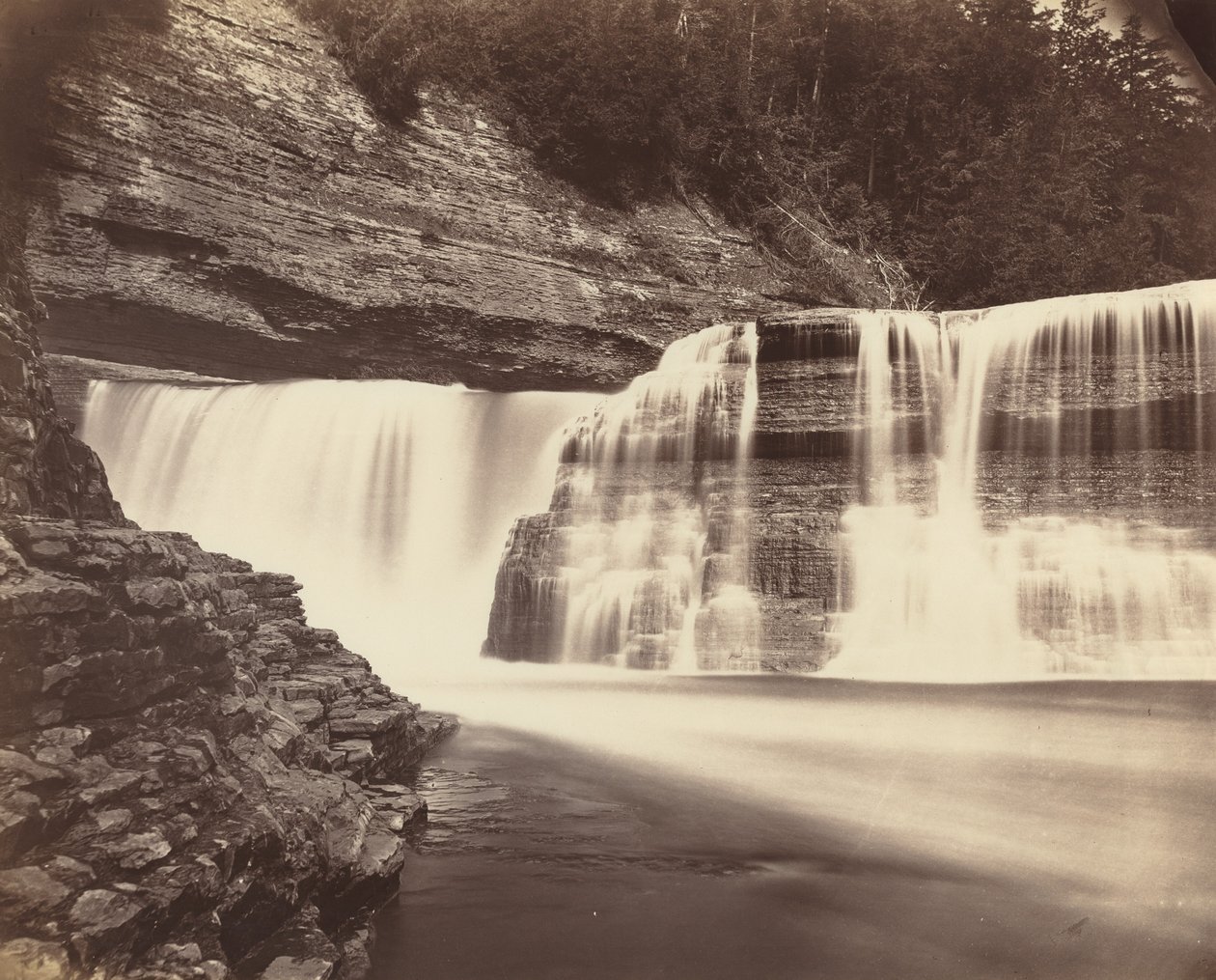 Trenton Falls, New York by Unbekannt