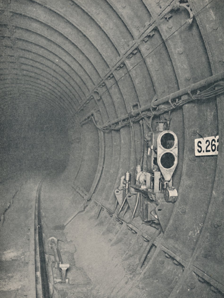 Tunnel Signal and Automatic Train-Stop. London Underground Railways by Unbekannt