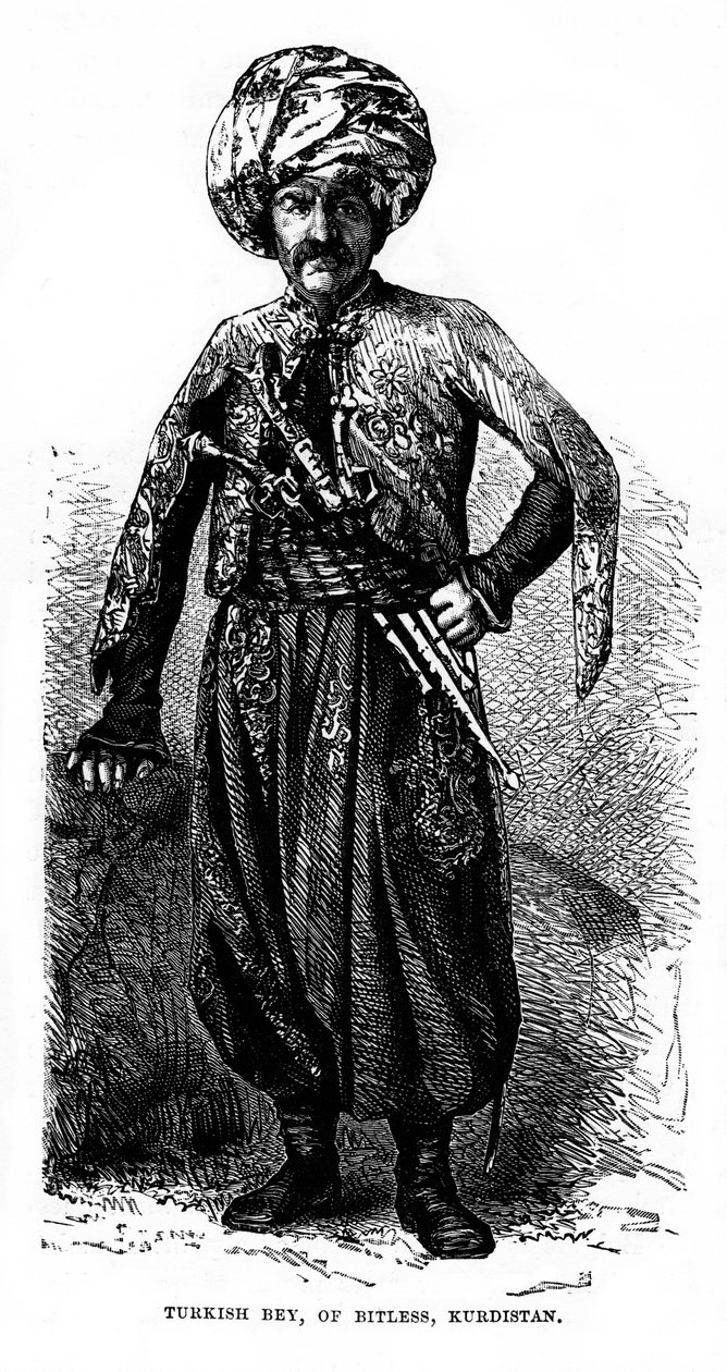 Turkish Bey, of Bitless, Kurdistan, 19th Century by Unbekannt