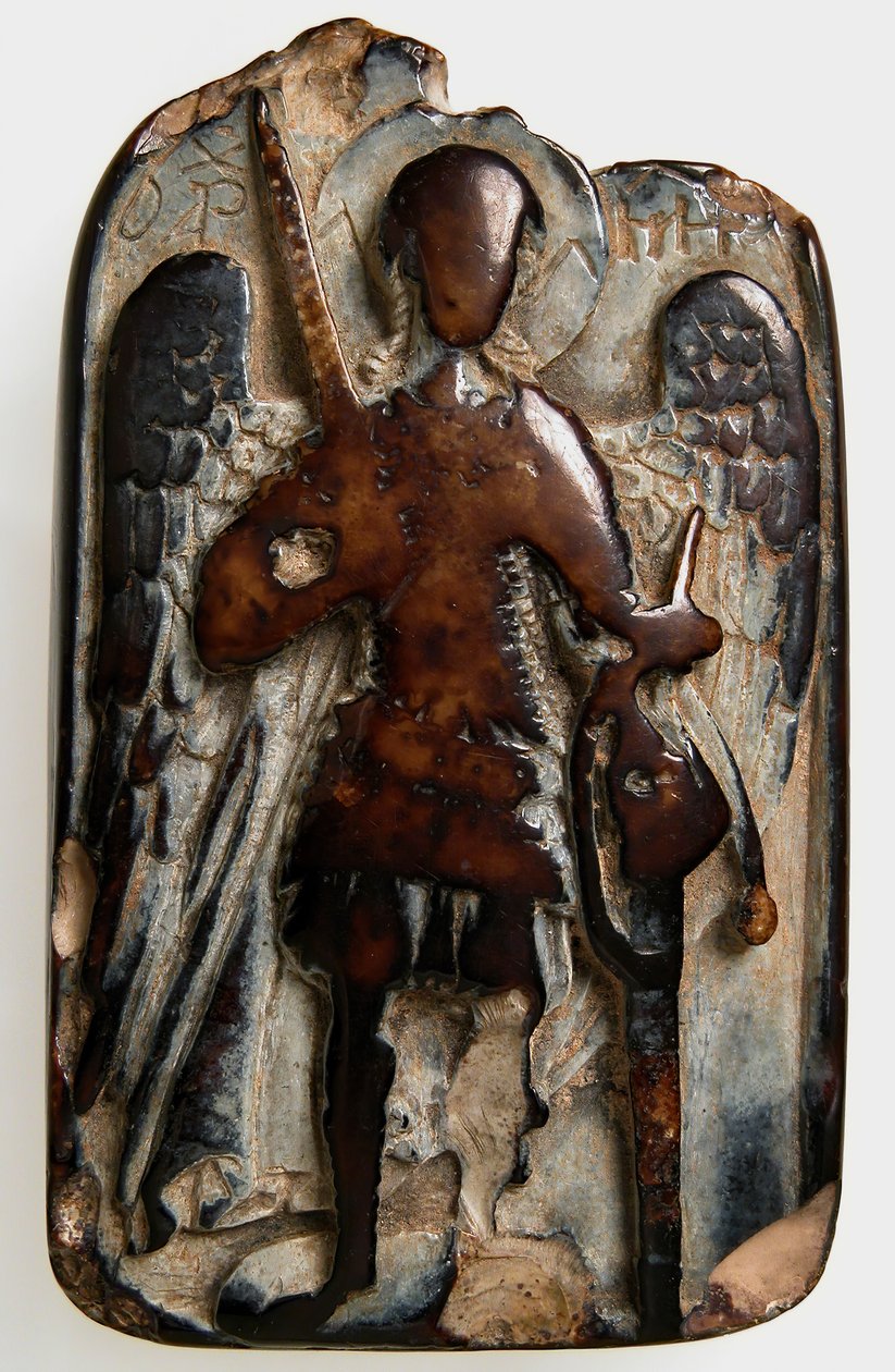 Two-Sided Pendant with the Archangel Michael and Daniel in the Lion