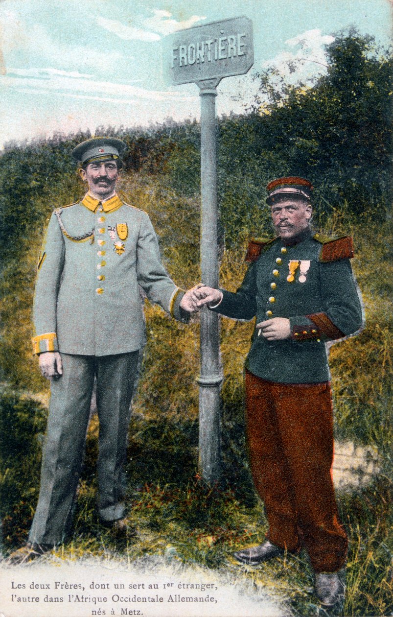 Two Brothers at the French-German Frontier by Unbekannt