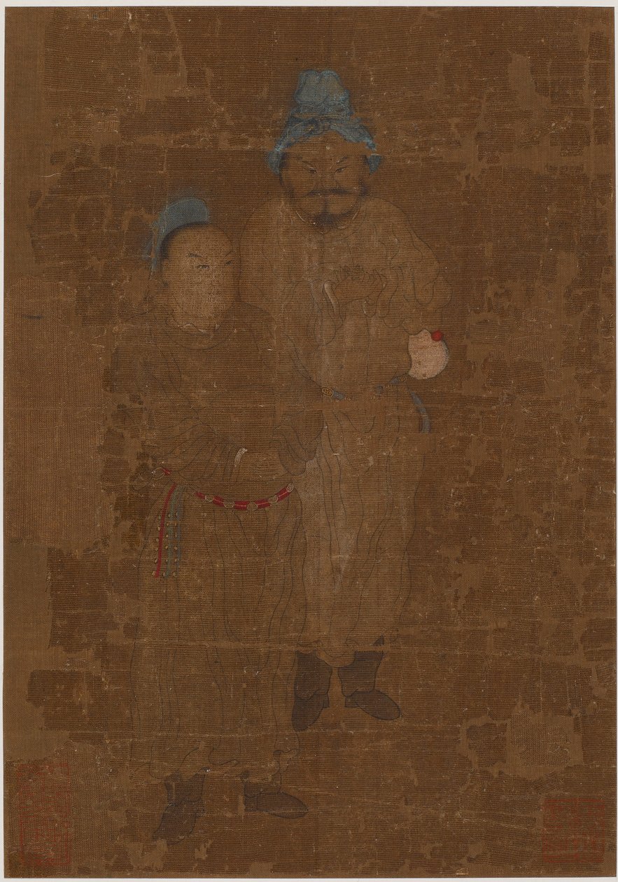 Two Male Figures, Standing by Unbekannt