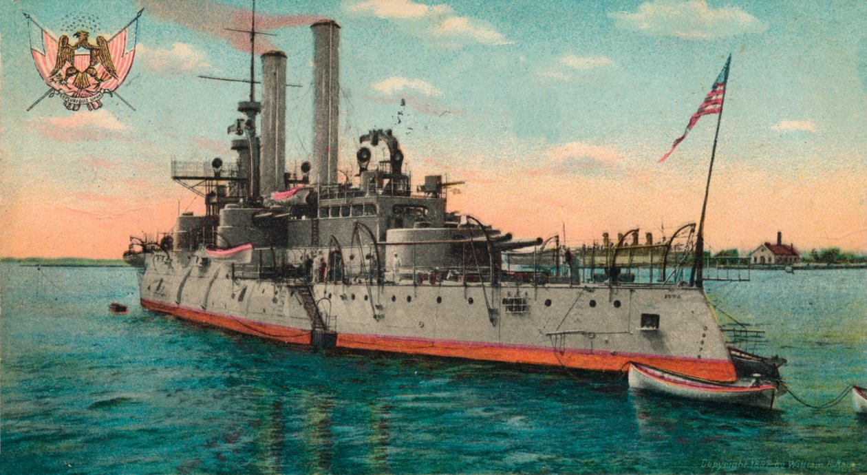US Battleship Iowa, c1908 by Unbekannt