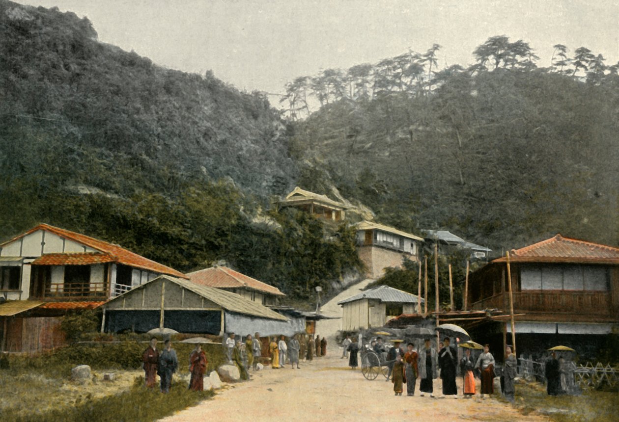 A Road in Nunobiki, near Kobe by Unbekannt