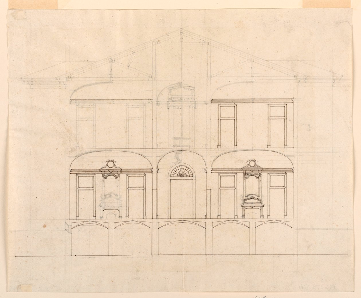 Unfinished Section Through a House by Unbekannt