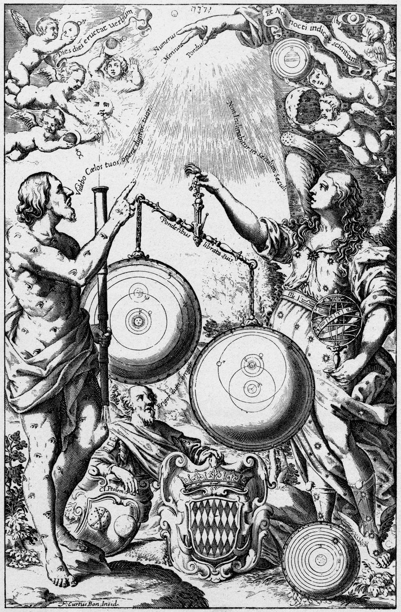 Urania, the Muse of Astronomy, Weighing and Comparing Systems of the Universe by Unbekannt