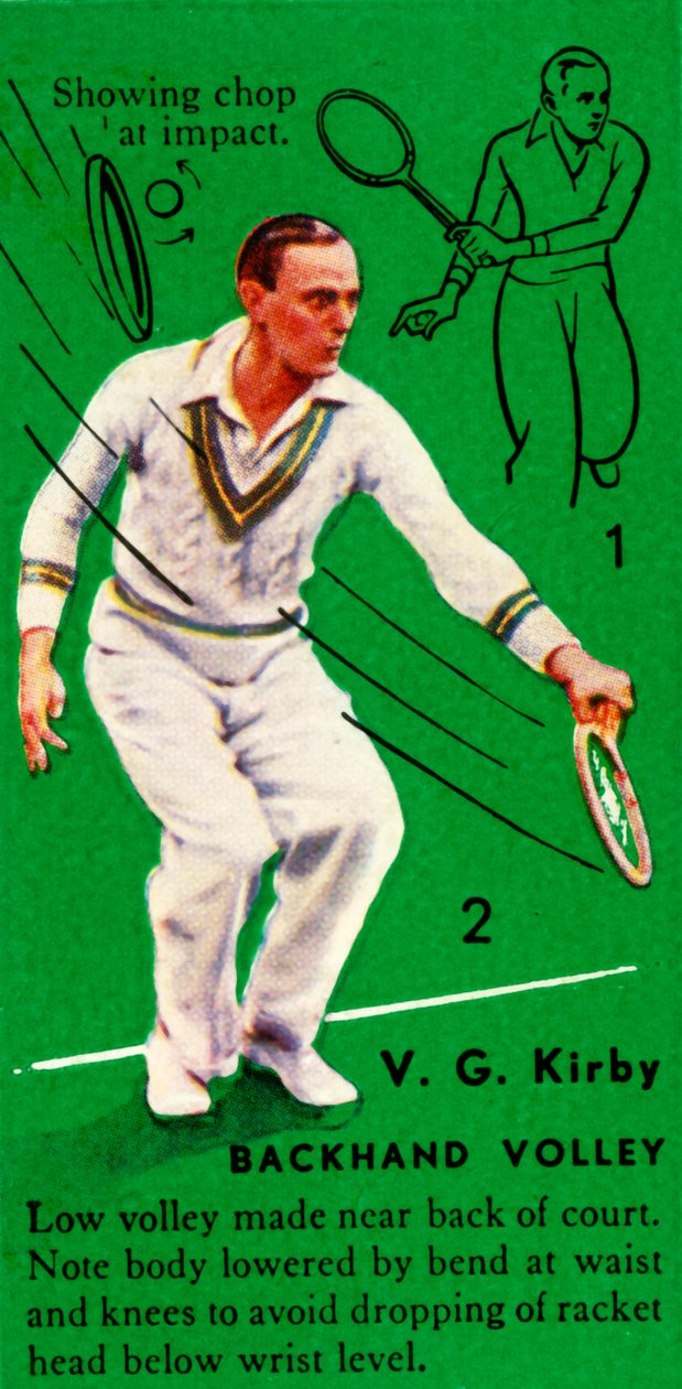 V. G. Kirby - Backhand Volley, c1935 by Unbekannt