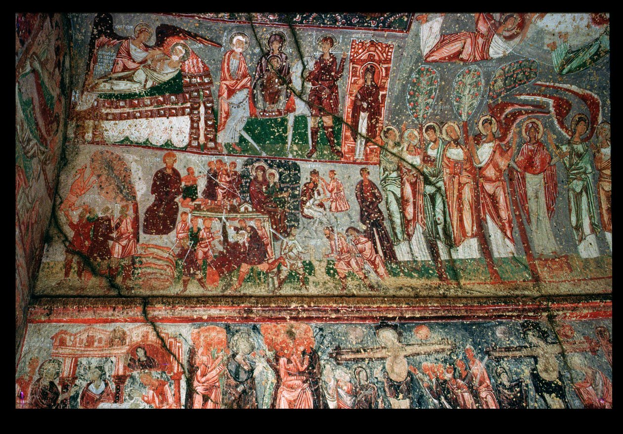 Vault and Wall in the Entrance, Byzantine, Probably c.10th Century by Unbekannt