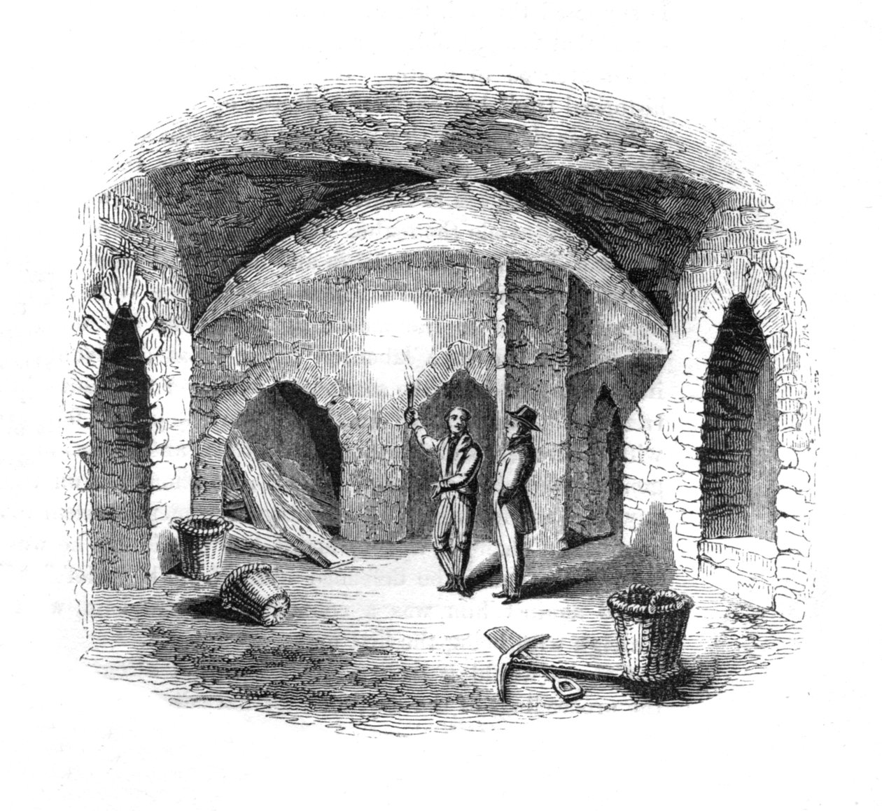 Vault beneath the Old House of Lords by Unbekannt