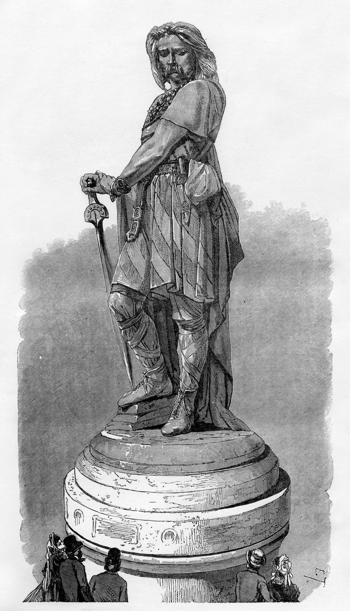 Vercingetorix Memorial at Alesia, near Dijon, France, 1882-1884 by Unbekannt