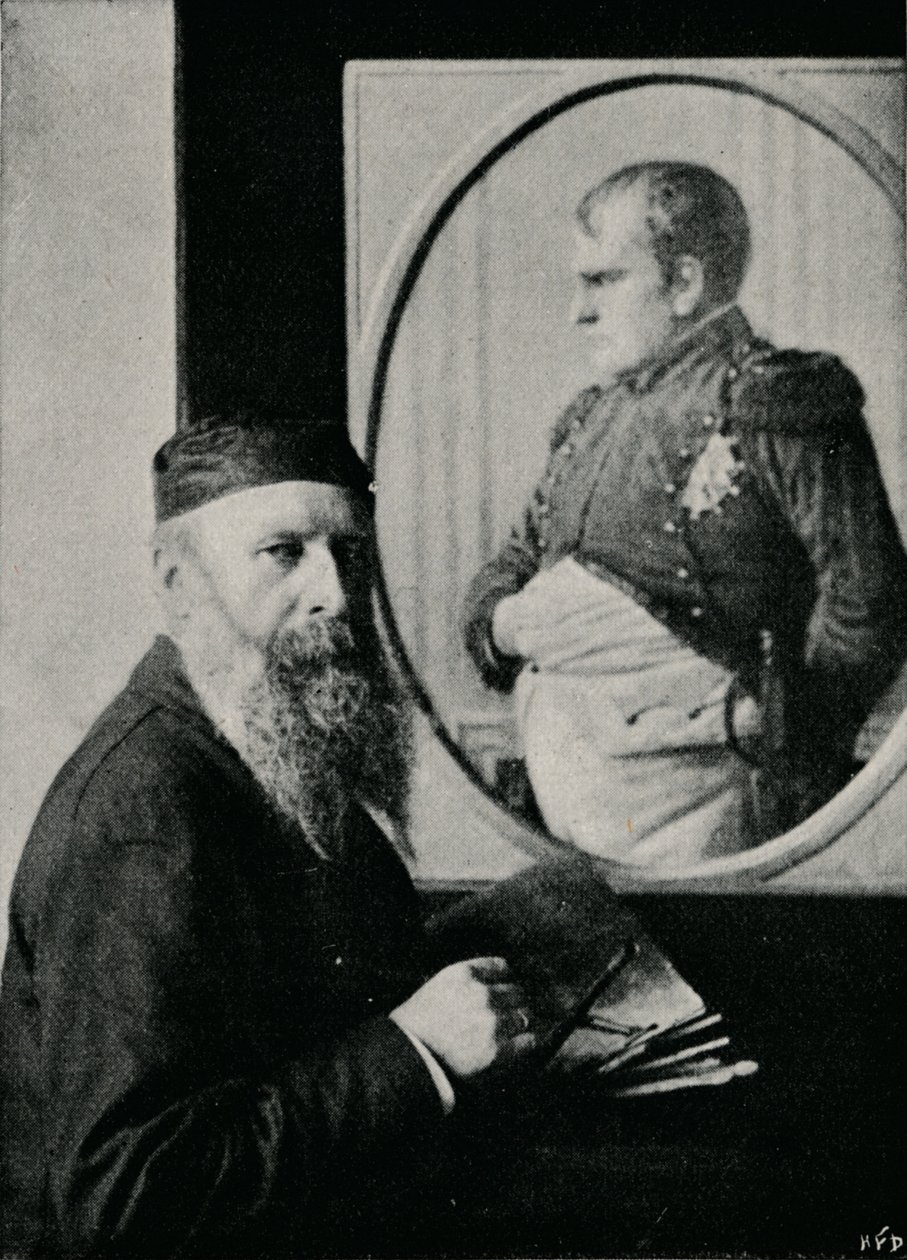 Verestchagin Painting a Picture of Napoleon, c1890 by Unbekannt