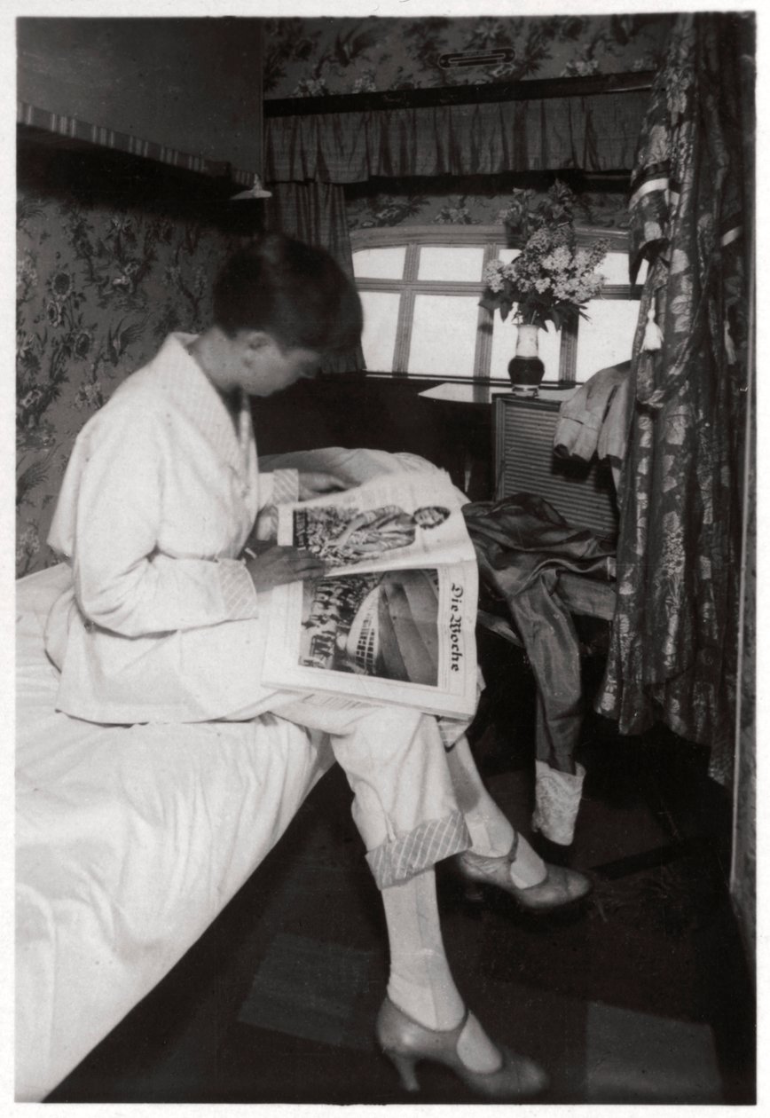 View of a Passenger Cabin on Board Zeppelin LZ 127 Graf Zeppelin, 1933 by Unbekannt