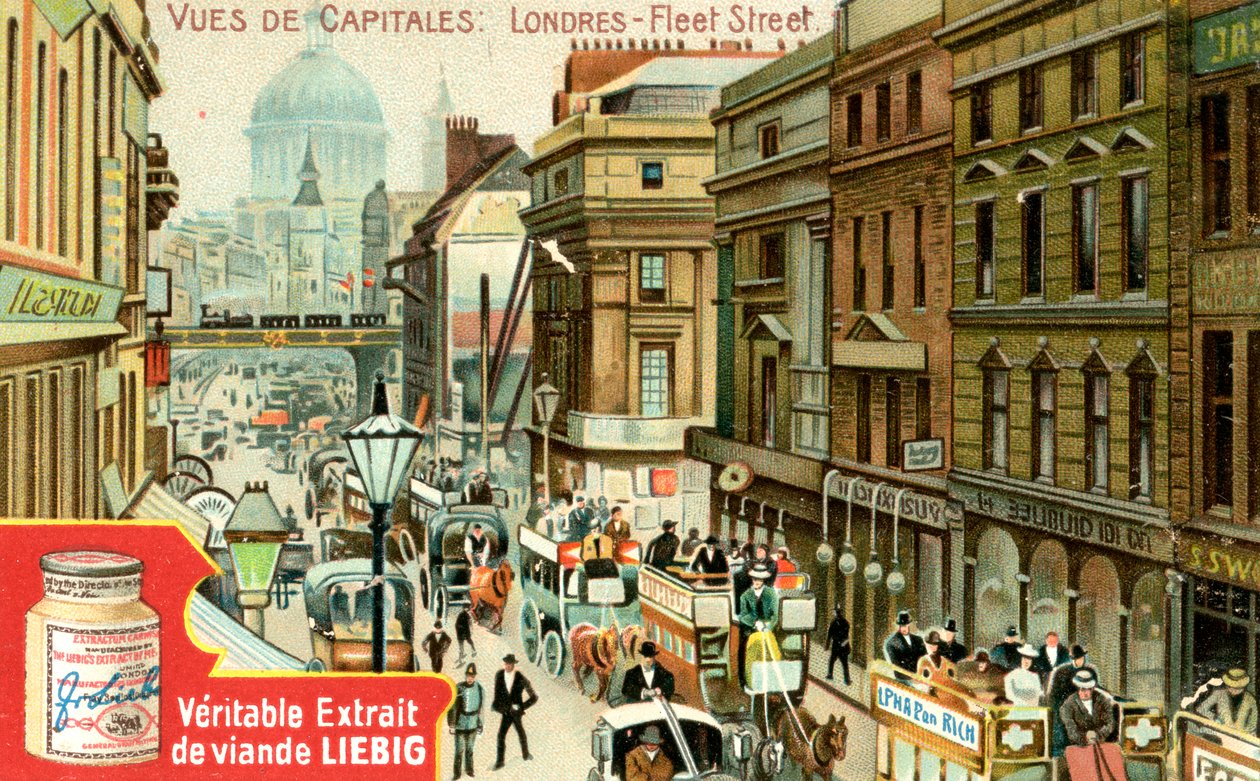 Views of Capitals: Fleet Street, London, c1900 by Unbekannt