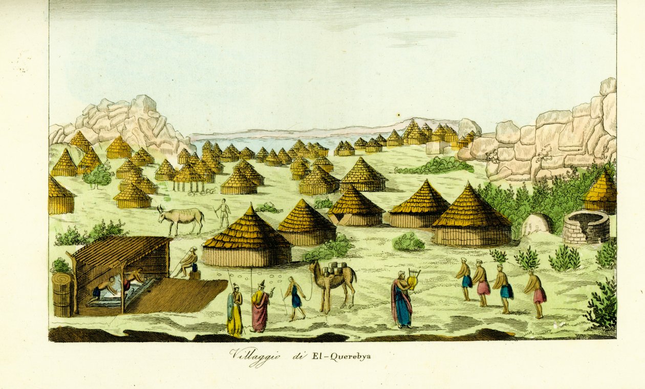 Village of El Querebya (El Querebyn) under the Funj Kingdom of Sennar, Sudan by Unbekannt