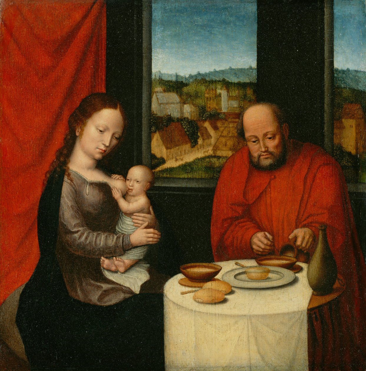 Virgin and Child with Saint Joseph by Unbekannt