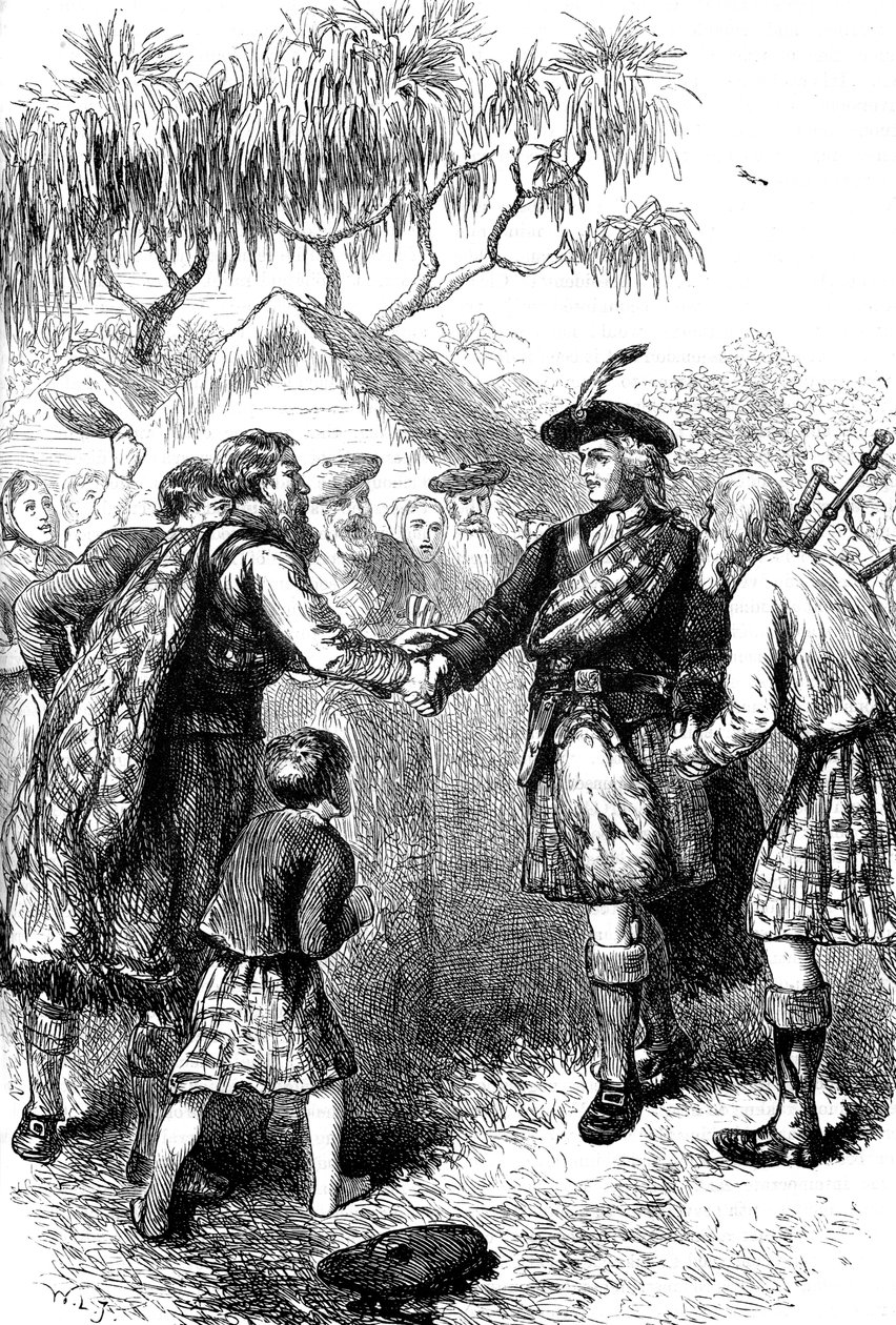 Visit of James Oglethorpe to the Highland Colony, Georgia, c1730s by Unbekannt