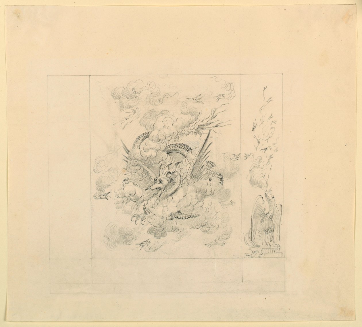 Wall Decoration, Dragons, Possibly for Music Room, Royal Pavilion, Brighton by Unbekannt