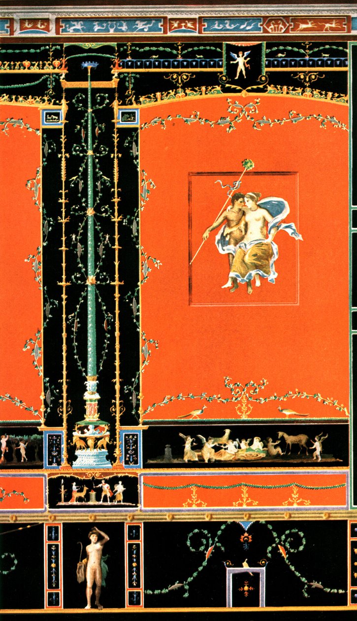 Wall Decoration, Pompeii, Italy by Unbekannt