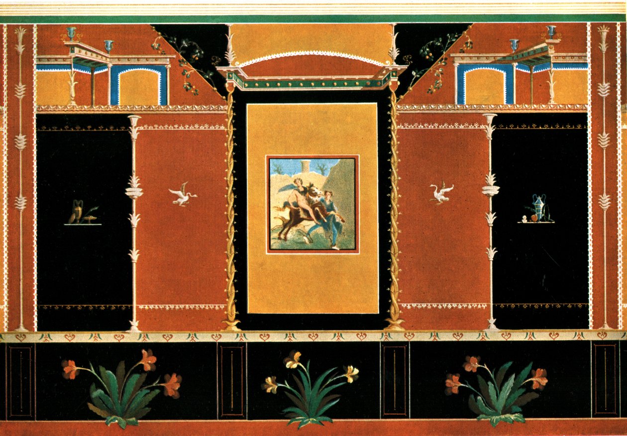 Wall Decoration, Pompeii, Italy by Unbekannt