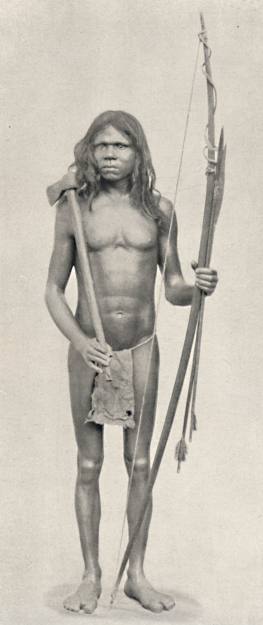 Wedda with Bow, Arrows, and Axe, 1926 by Unbekannt