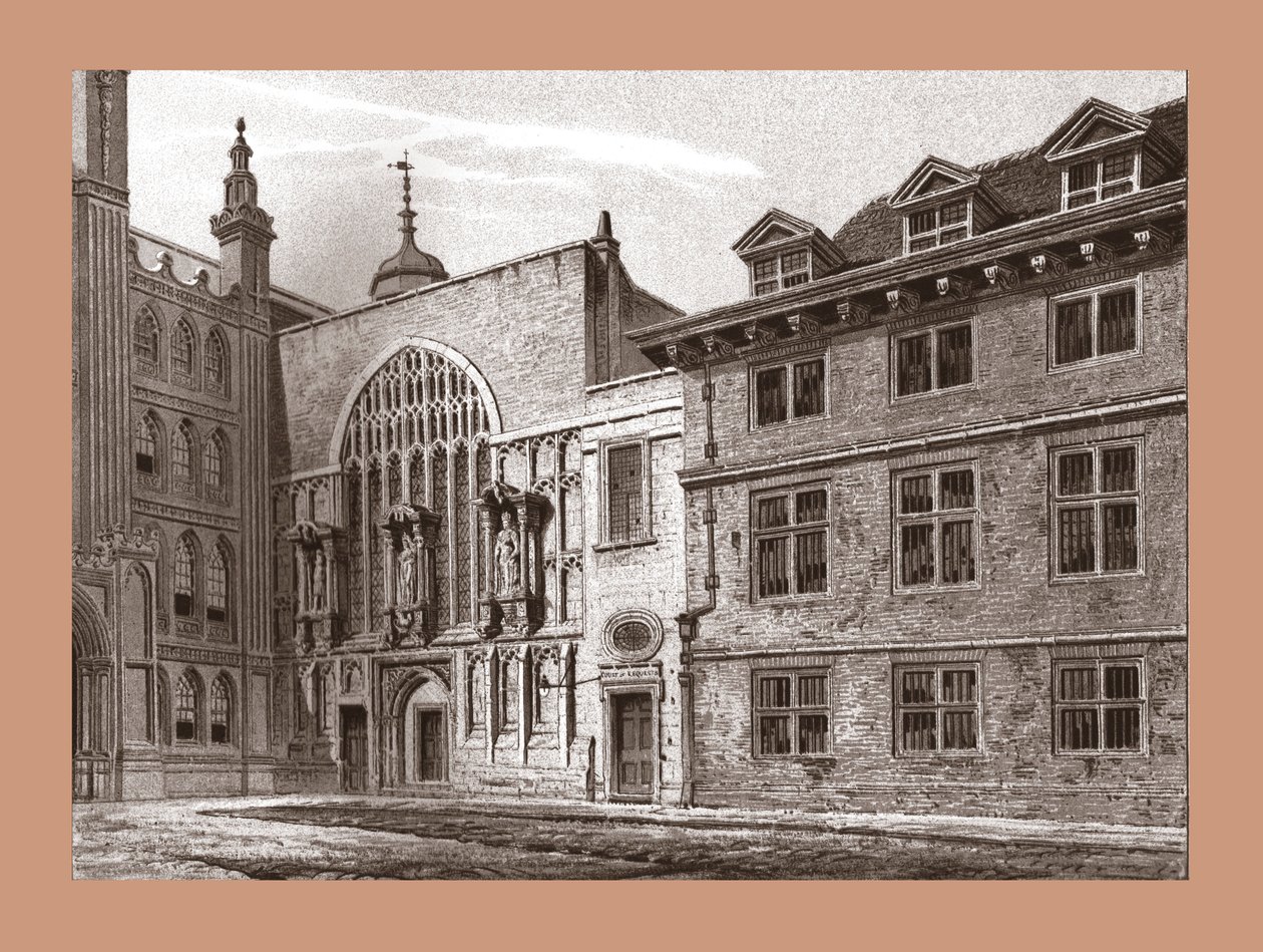 West Front of Guildhall Chapel by Unbekannt