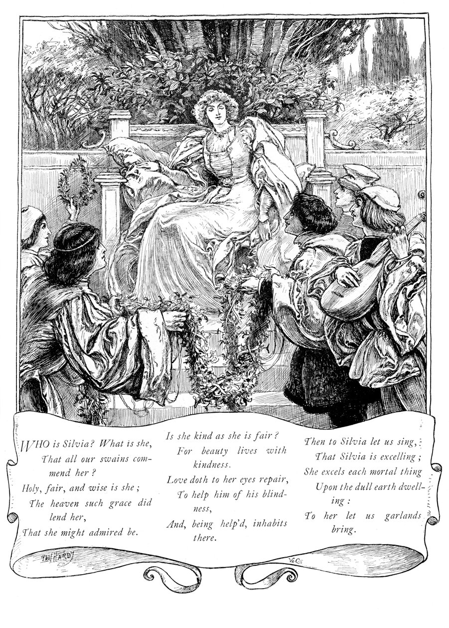 Who is Silvia, 1895 by Unbekannt