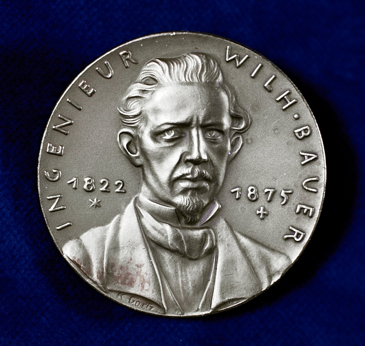 Wilhelm Bauer 1822-1875, German inventor and pioneer builder of submarines by Unbekannt