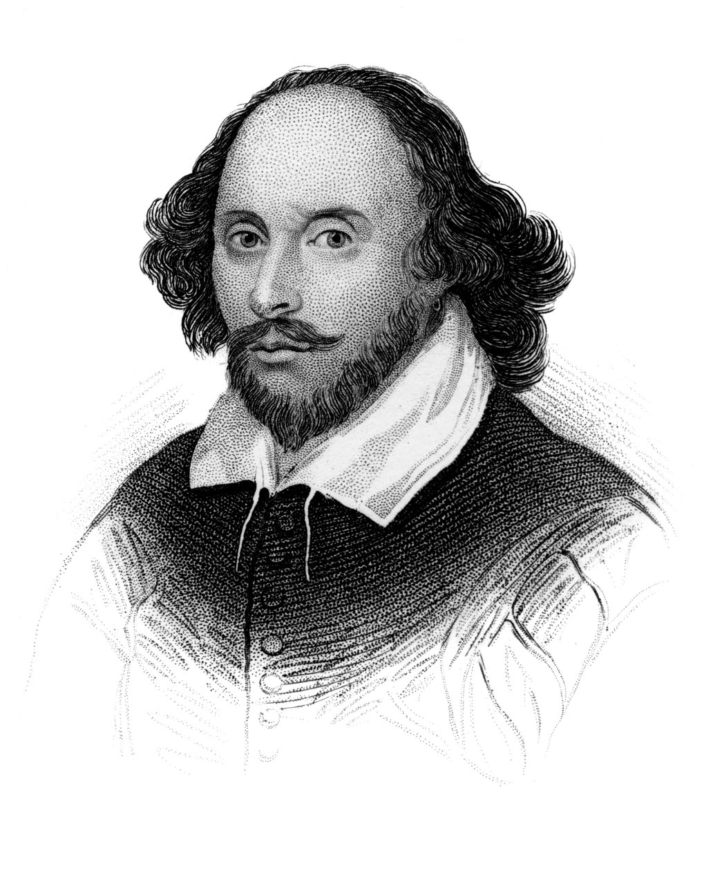 William Shakespeare, English Poet and Playwright, c1850 by Unbekannt