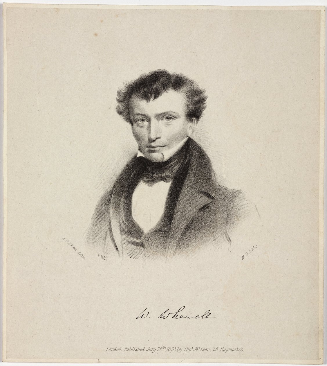 William Whewell, English polymath, c 1820s by Unbekannt