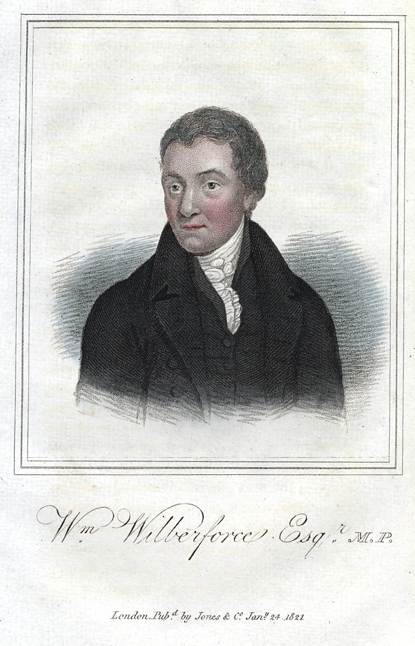 William Wilberforce, English anti-slavery campaigner, 1821 by Unbekannt