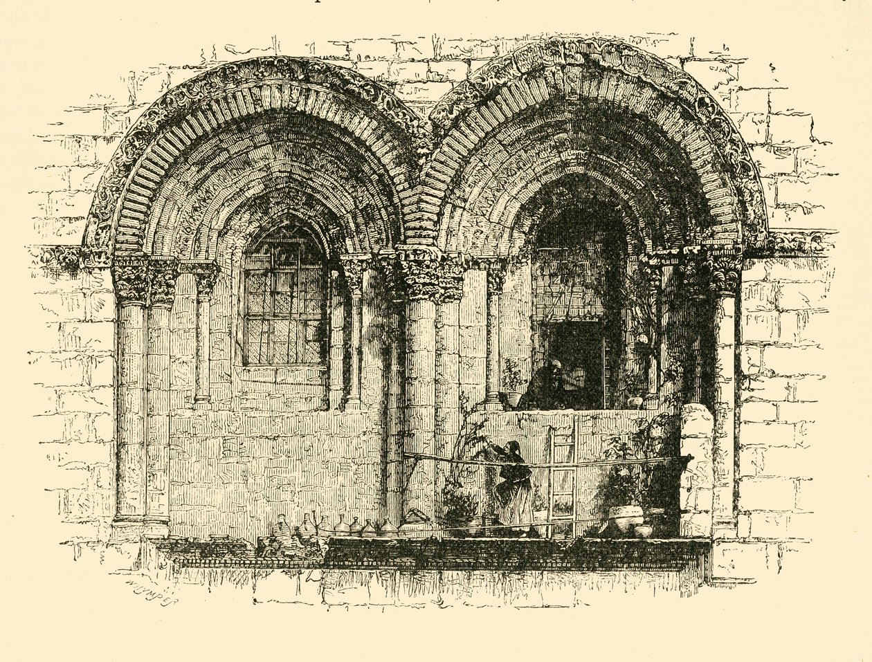 Windows of the Church of the Holy Sepulchre, Jerusalem by Unbekannt
