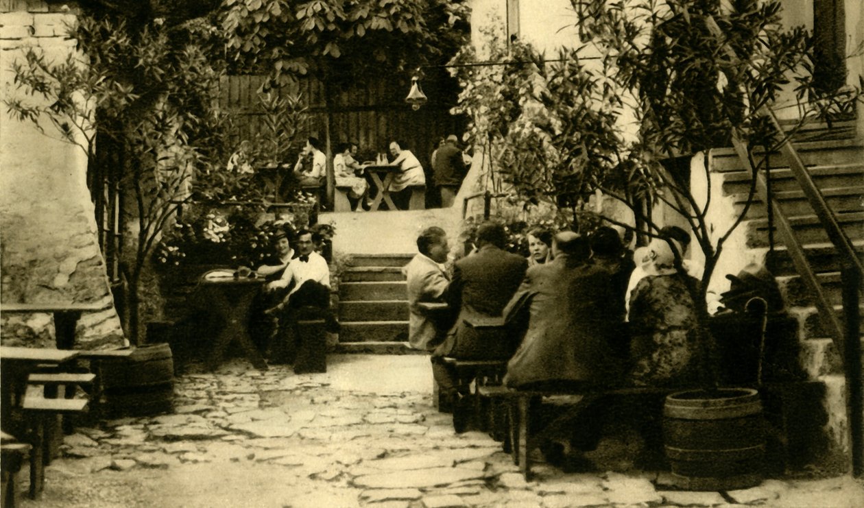 Winery at Grinzing, Vienna, Austria, c. 1935 by Unbekannt