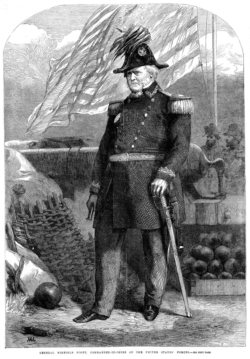 Winfield Scott, American soldier, 1861 by Unbekannt