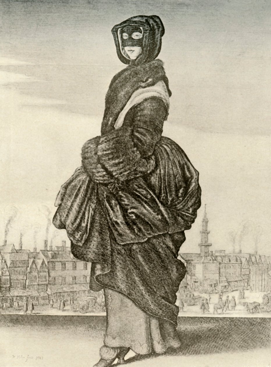 Winter - Outdoor Winter Dress of English Woman, Reign of Charles I by Unbekannt