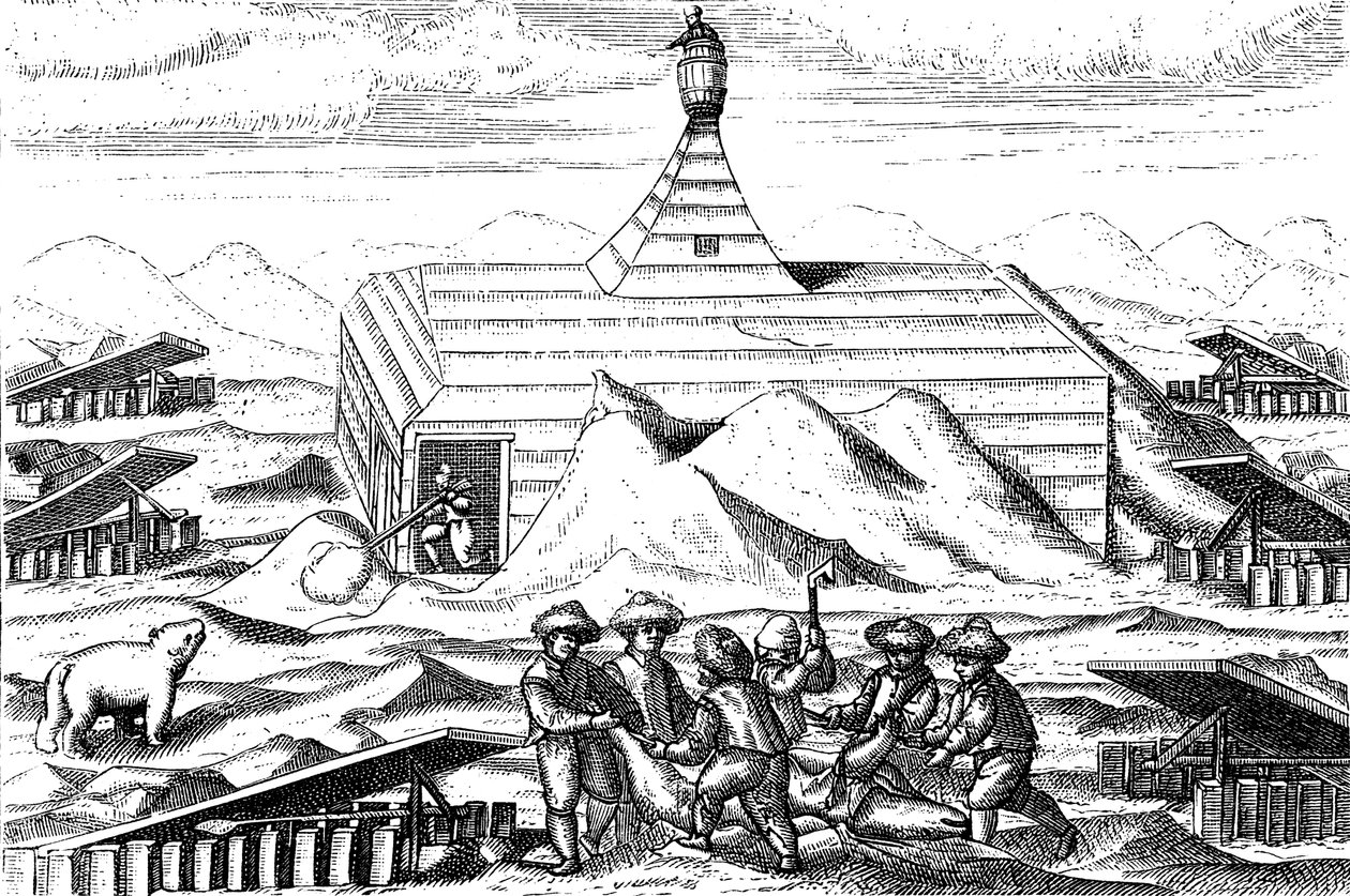 Winter Quarters of Willem Barents Expedition to the Arctic, 1596-1597 by Unbekannt