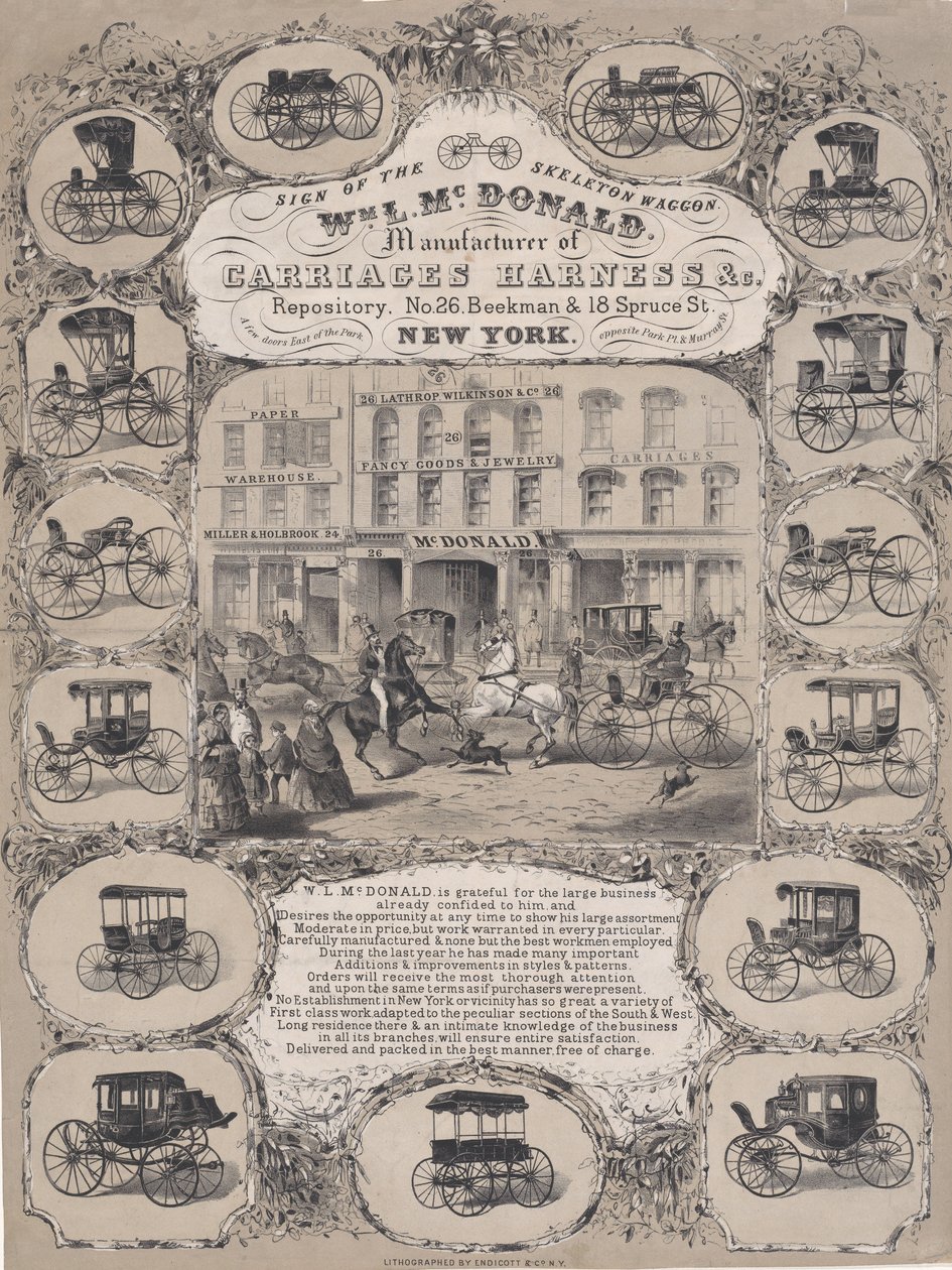 Wm. L. McDonald, Manufacturers of Carriage Harness & Co. Repository by Unbekannt