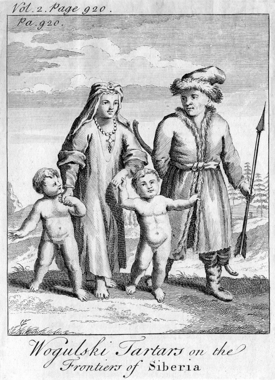 Wogulski Tartars on the Frontiers of Siberia, c1740 by Unbekannt