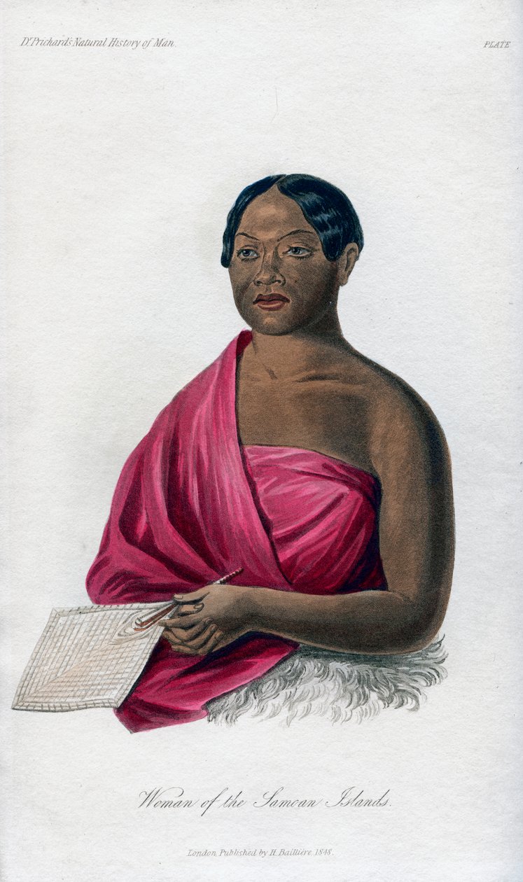 Woman from the Samoan Islands, 1848 by Unbekannt