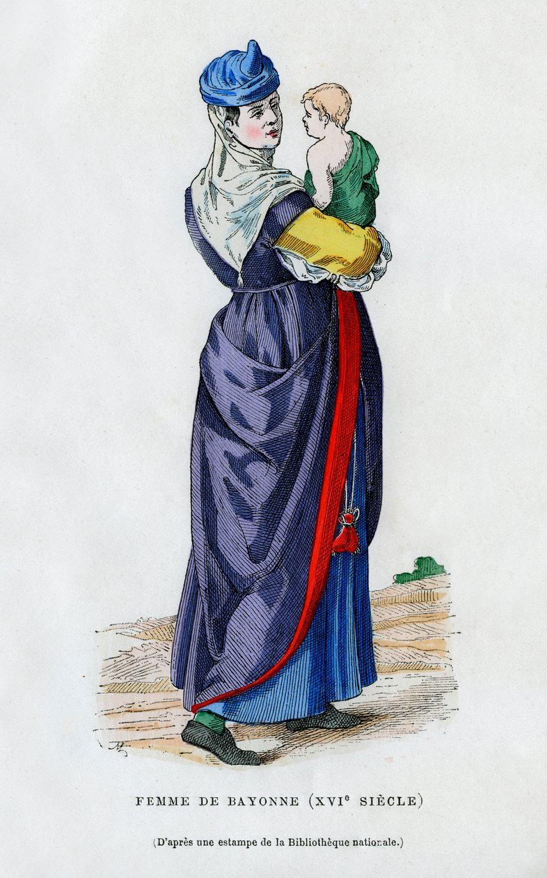Woman of Bayonne, France, 16th century 1882-1884 by Unbekannt