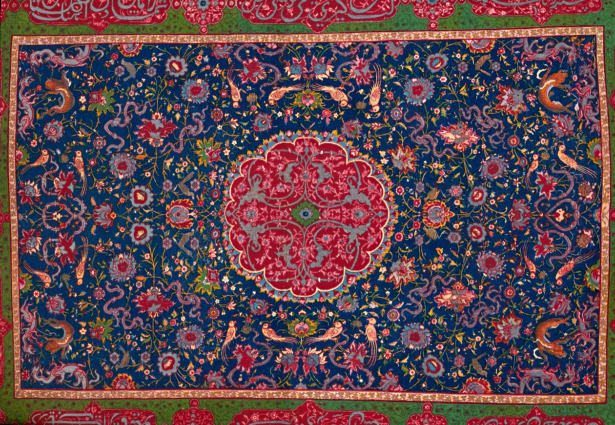Woollen Carpet, Enriched with Gold and Silver Thread. Persian, Late 16th Century, 1903 by Unbekannt