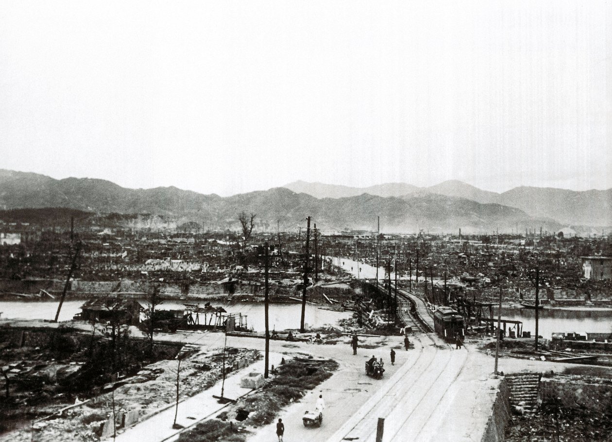 World War II: Ruins of Hiroshima After the Atomic Bombing, August 6 by Unbekannt