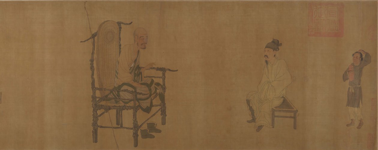 Xiao Yi Obtaining the Lanting Manuscript from the Monk Biancai by Unbekannt