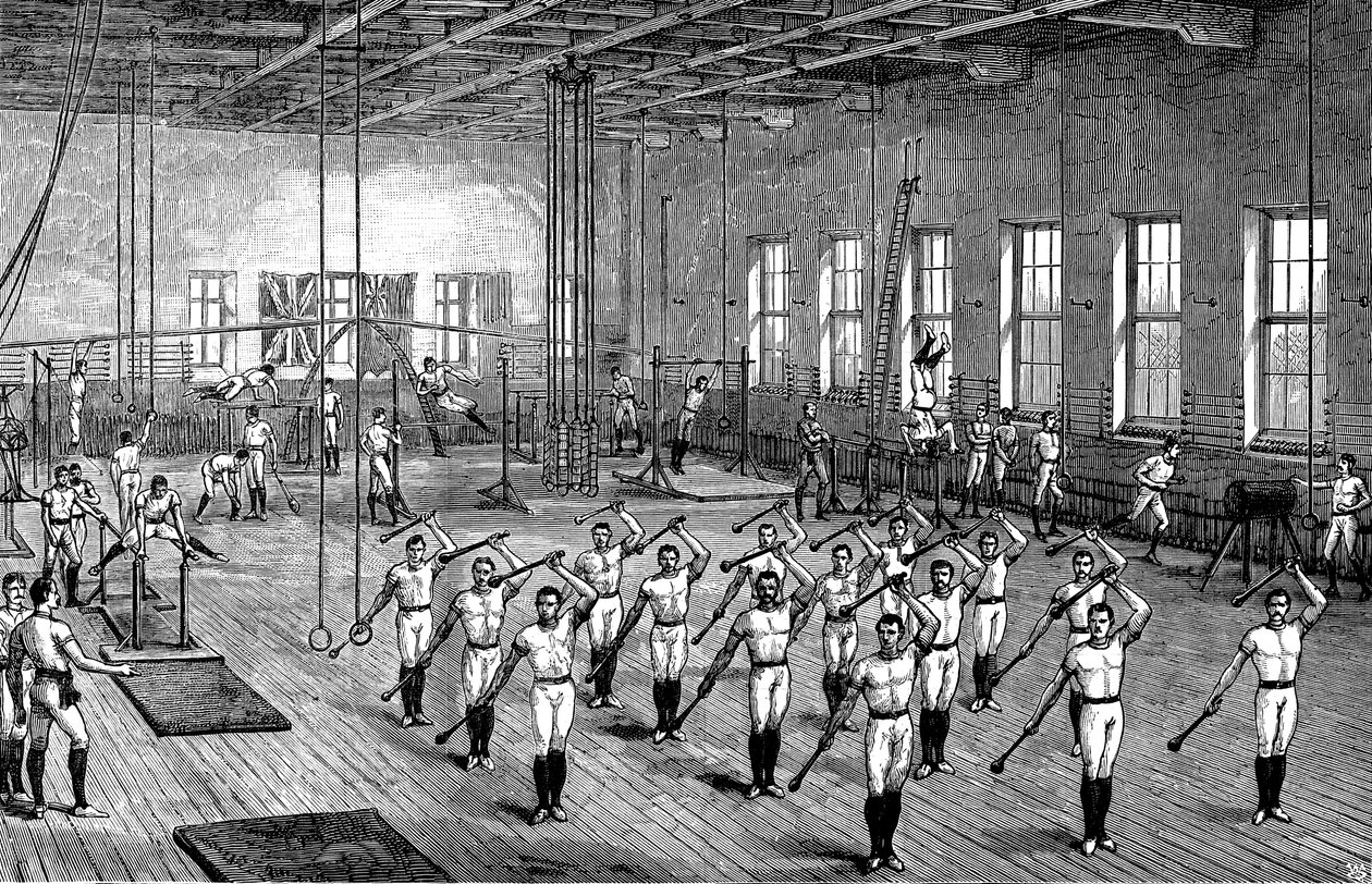 YMCA Gymnasium, Longacre, London, c1888 by Unbekannt