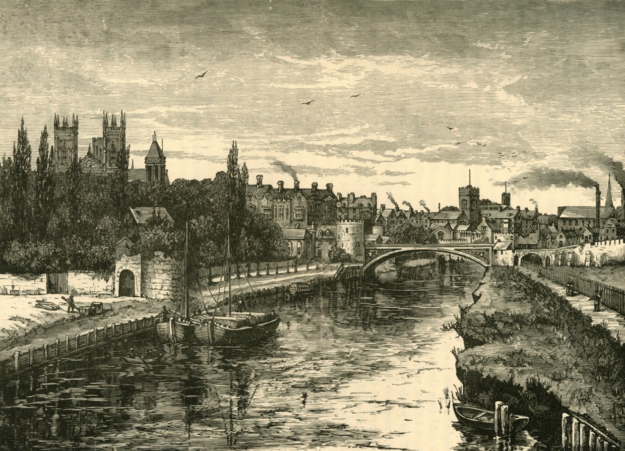 York, from the Ouse by Unbekannt