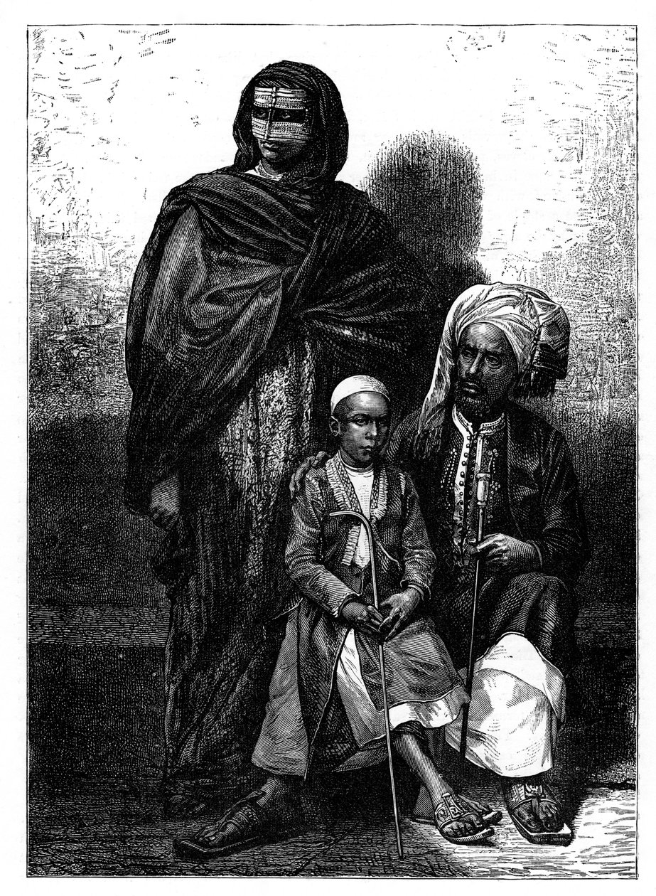 Zanzibar Arab Family, c1890 by Unbekannt