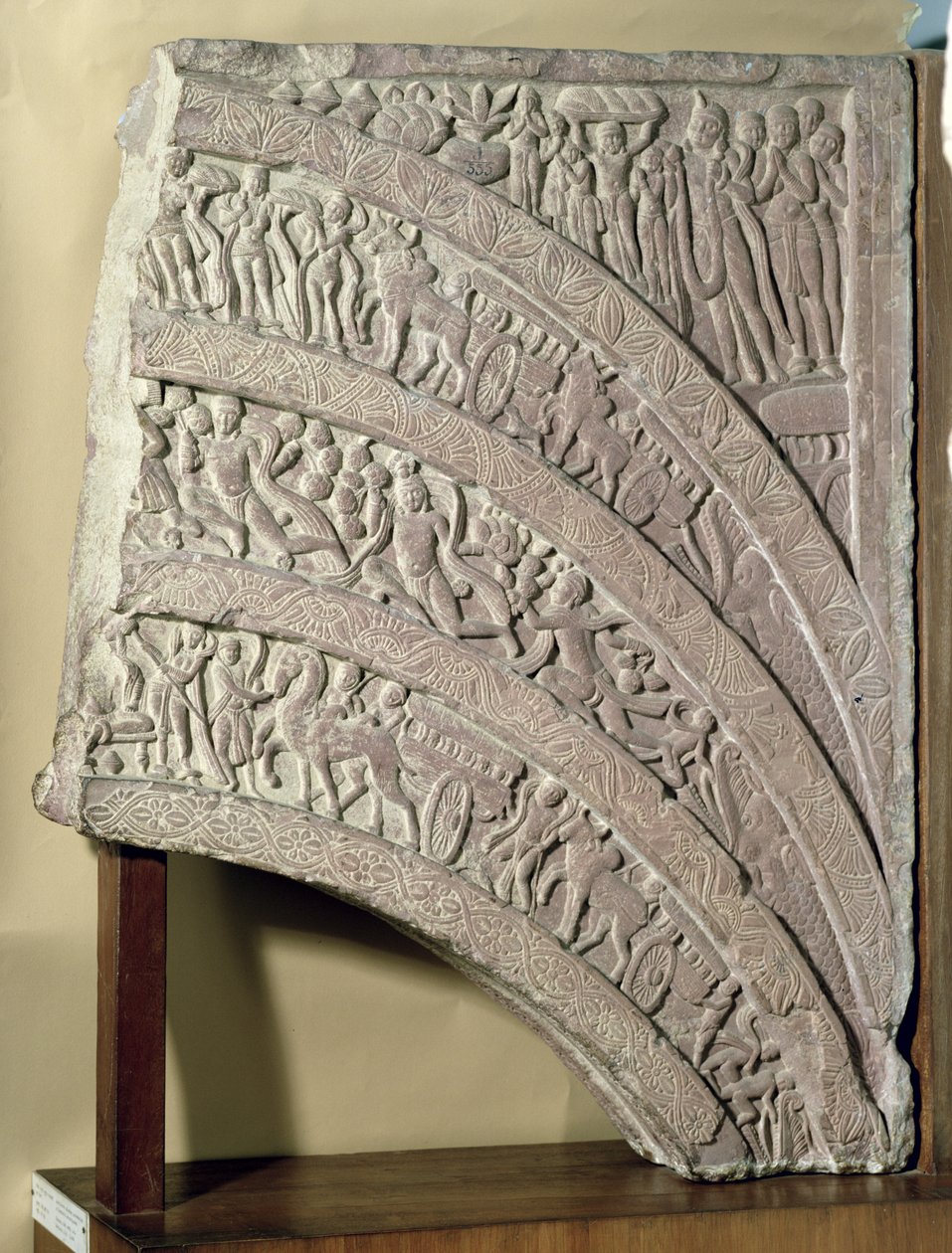 Architrave from a Gateway, Red Sandstone, Mathura, UP, 2nd Century AD by Unbekannt Unbekannt