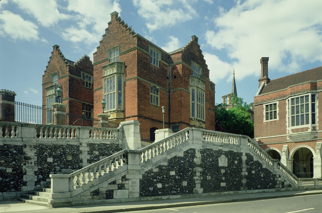 Exterior of Harrow School, Middlesex by Unbekannt Unbekannt