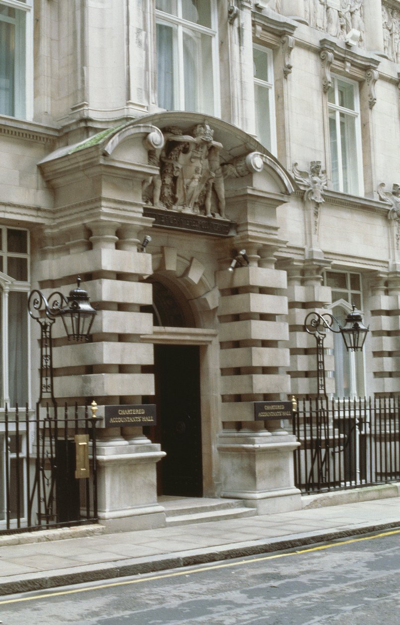 Institute of Chartered Accountants, Moorgate Place, London EC2 by Unbekannt Unbekannt